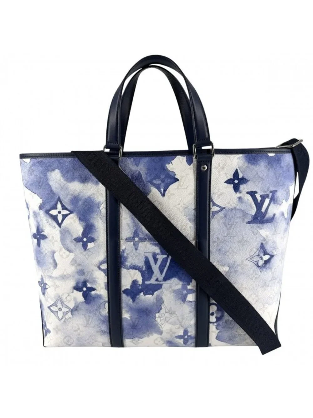Louis Vuitton 2-Way Monogram Water Color Weekend Tote GM Shoulder Bag Crossbody